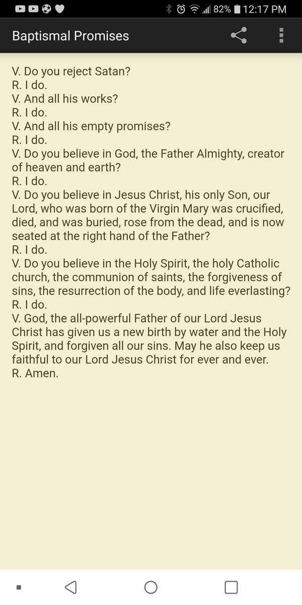 LayWoman4Christ's tweet photo. #BaptismalPromises #BaptismalRenewal as Catholics we renew our baptismal promises every time we celebrate the Mass. Easter time the priest asks and we reply. #Ido https://t.co/JLgZjqe0AU