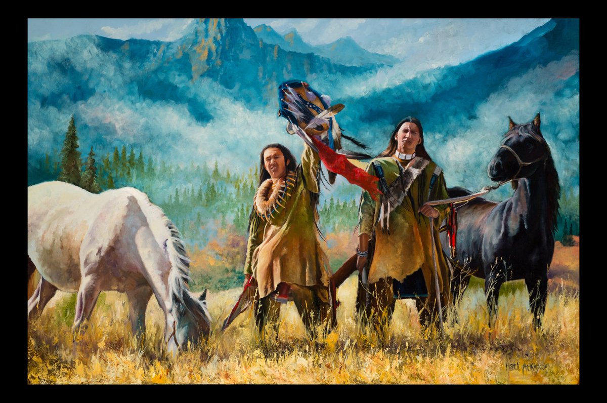 "The Challenge", oil 30x20.