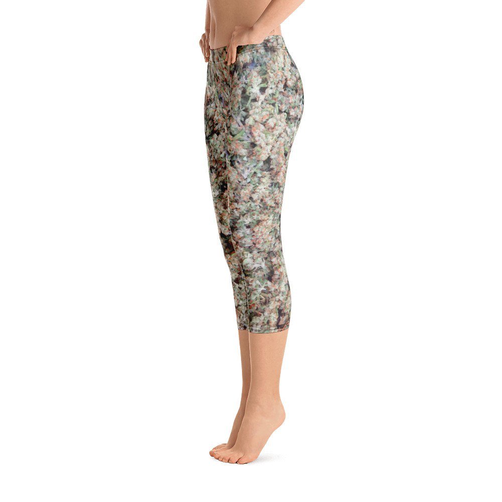 Cannabis Flower Capri Leggings savagetshirts.com/shop/cannabis-…