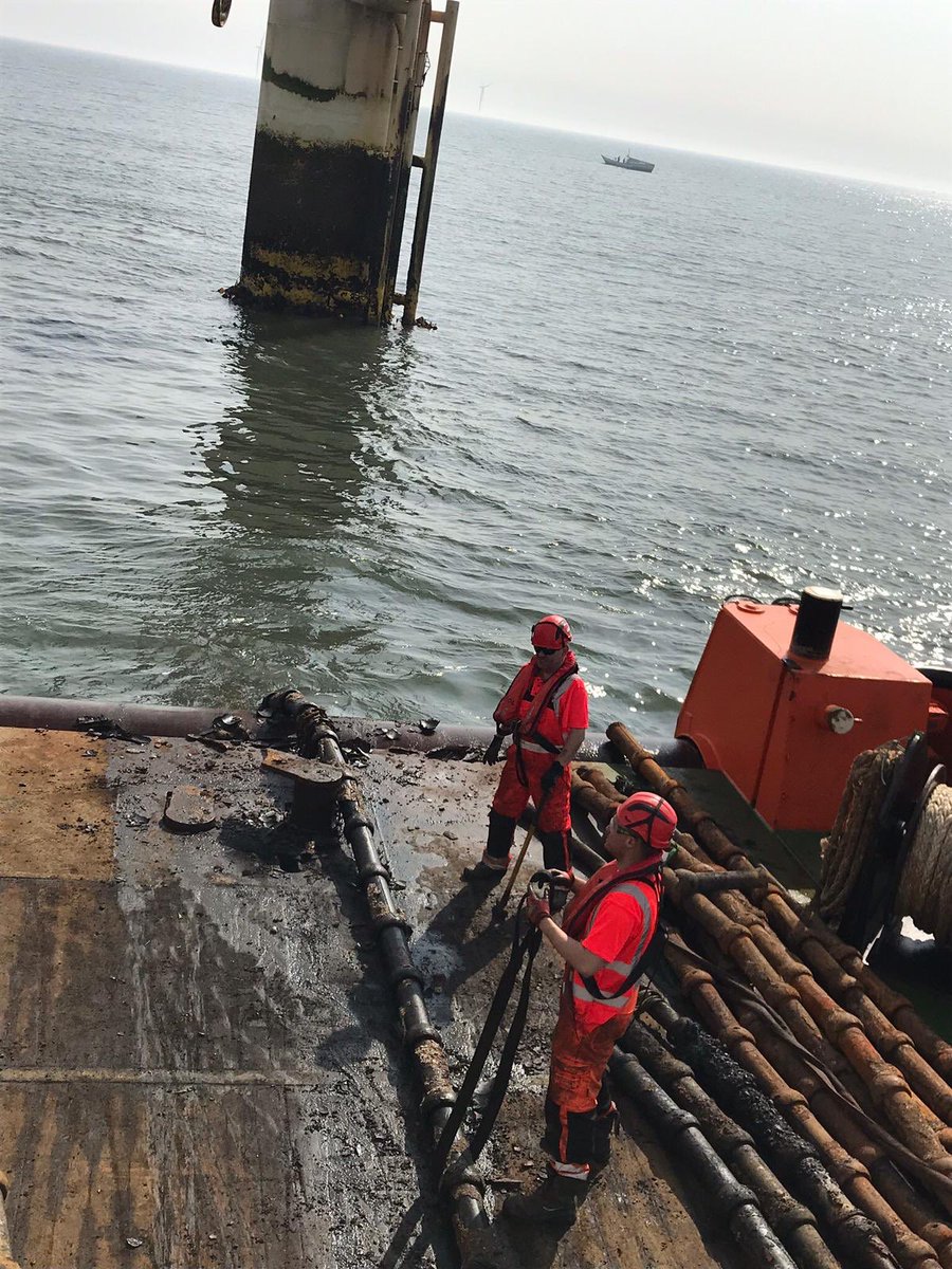ABCODivers's tweet photo. Images of ABCO Divers crew working hard on cable recovery project off the north east coast of England, the scope of works includes of the decommissioning project includes the removal of the subsea cable. #abco #abcodivers #marinecivilengineering #ZEROPLUS #decommissioning https://t.co/G6yqRHihd5