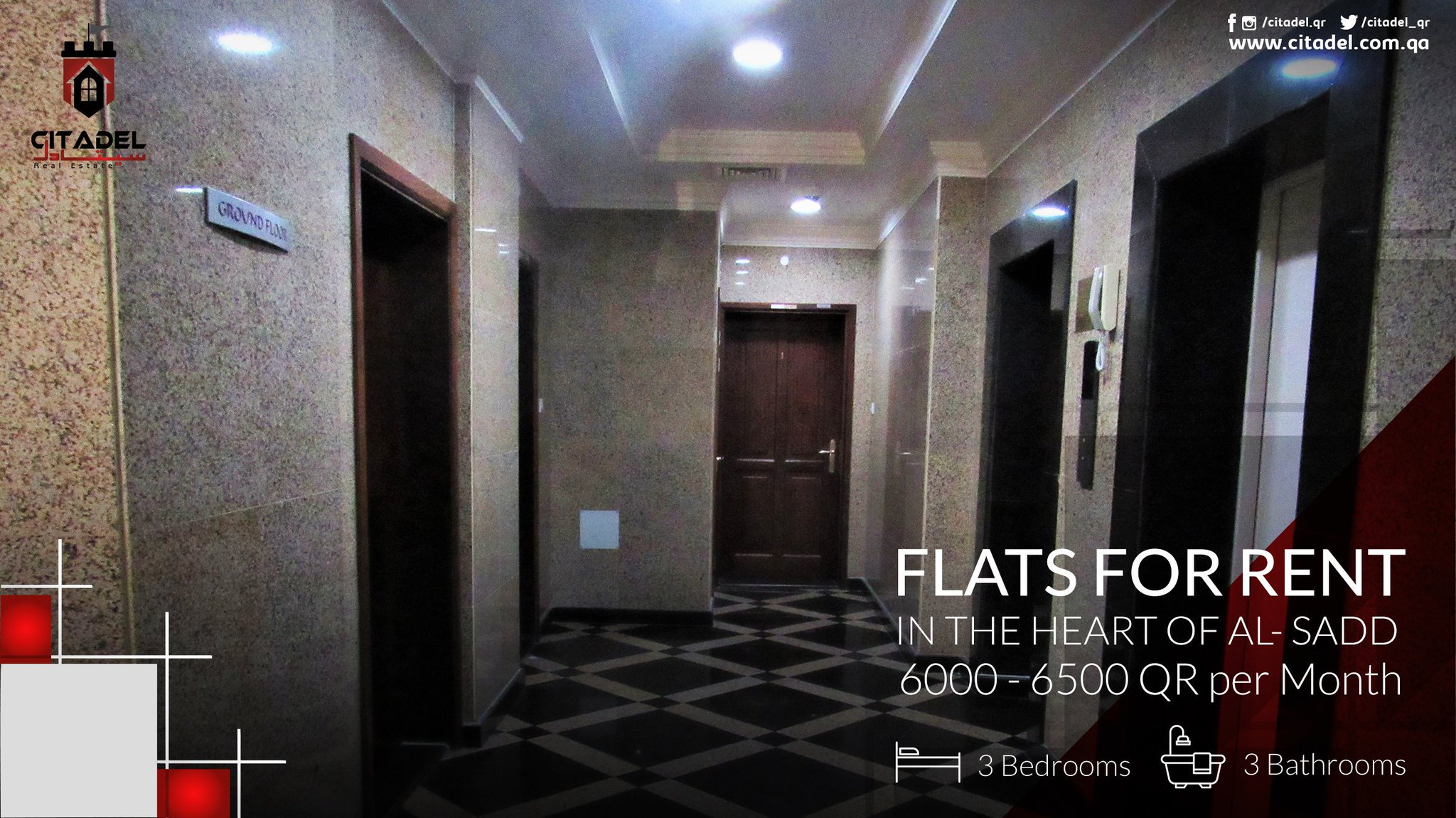 Citadel Real Estate On Twitter 3 Rooms Flats For Rent In