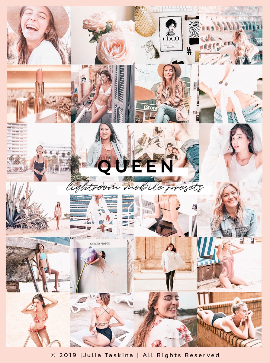 julipresets's tweet photo. Excited to share the latest addition to my #etsy shop: QUEEN 3 Lightroom Mobile Presets, Lifestyle Lightroom Presets #art #drawing #mobilepresets #lightroompresets #bloggerpresets #lifestylepresets #instagrampresets #vscopresets #instagramfilter https://t.co/XS3J8NRMMT https://t.co/s8Zd4s462S