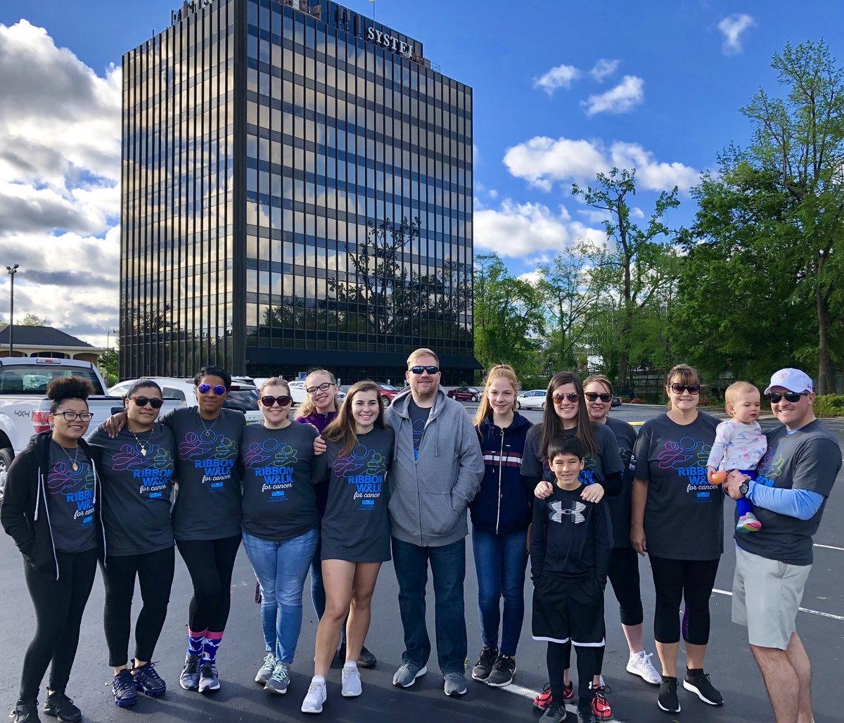 A team of our Systel employees were out bright and early this morning as part of <a href="/capefearvalley/">capefearvalley</a>’s “Ribbon Walk for Cancer!” Systel, which sponsored this year’s event, is proud to partner with our local community to help better the lives of those who live in the areas we serve.