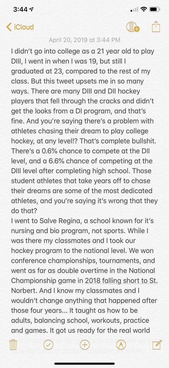 axaXVII's tweet photo. @MullyET Got a lot to say about this tweet being a former DIII college hockey player. Hope the rest of you of time to read this, and agree with me... https://t.co/ho83FqPeAR
