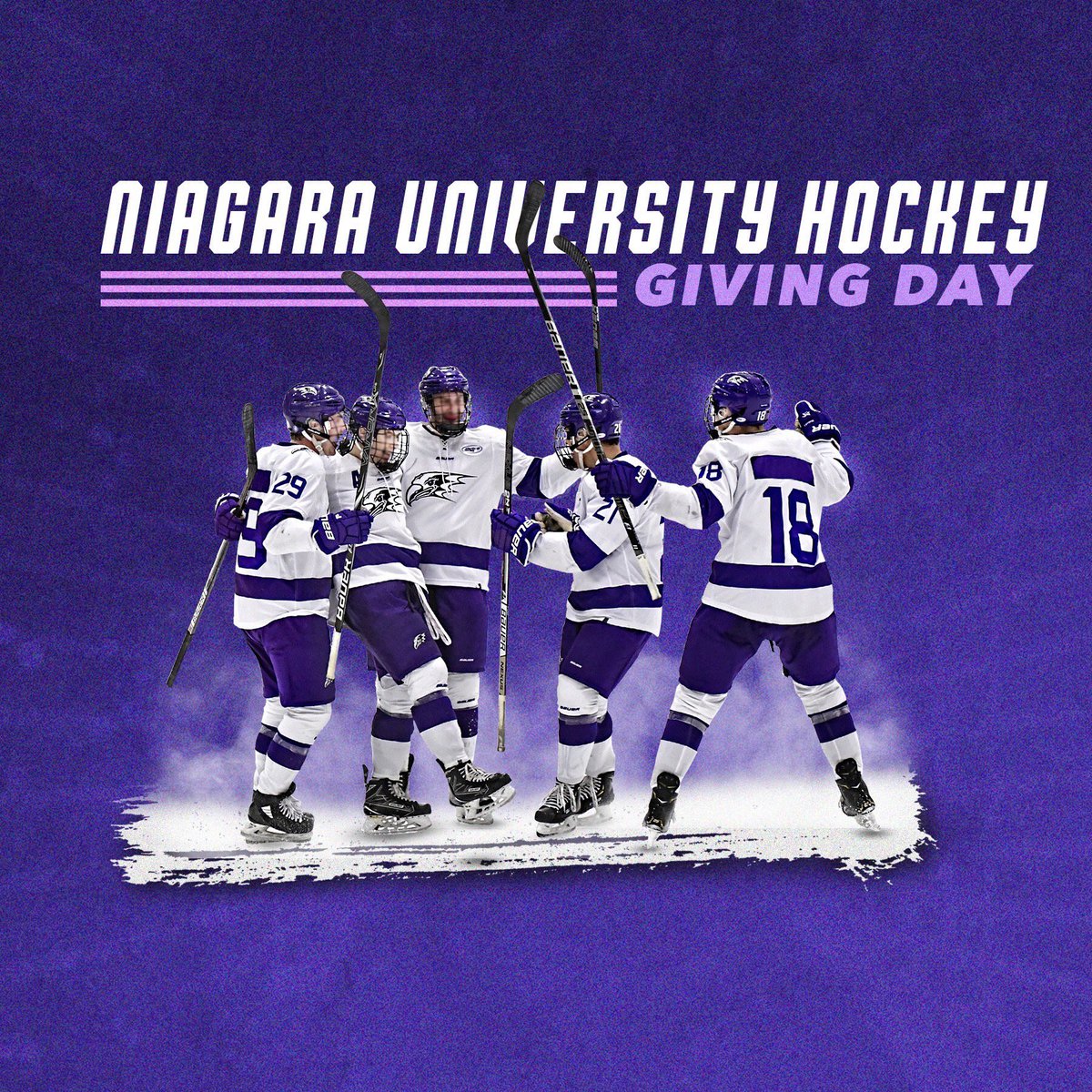 The support makes a difference! 

Just a $10 donation even makes a difference. We need your help Niagara. 

You can donate before #GivingDay on April 24th!

The most donations is a $3,000 bonus to the winning NU team.

Help us reach our goal ⬇️
givegab.com/p2p/PW/ice-hoc…

#Uncommon