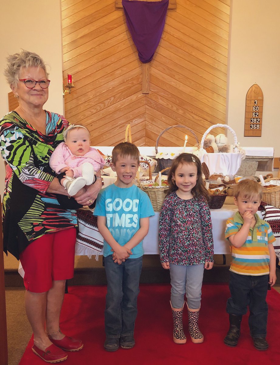 Alan_M_Campbell's tweet photo. Easter traditions with Baba and cousins! #blessingbaskets #paska https://t.co/ksbJIIFkwI