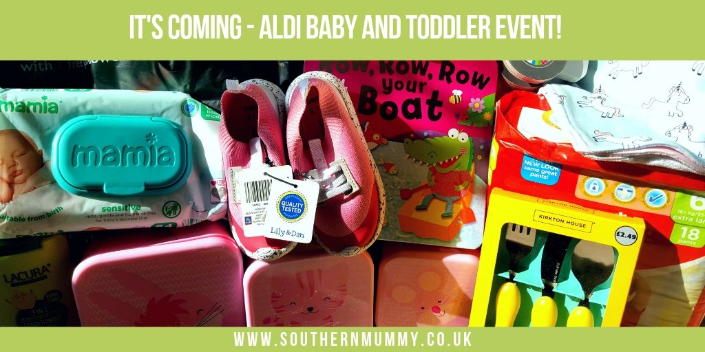 9 Must have items from the upcoming <a href="/AldiUK/">Aldi Stores UK</a> Baby and Toddler Event!
Online: 21st April 2019
Instore: 25th April 2019

southernmummy.co.uk/baby/aldi-baby…

#Aldi #Babyandtoddlerevent #Aldispecialbuys #babybargains #babyshopping #pbloggers #mbloggers #Parents #aldibabyevent