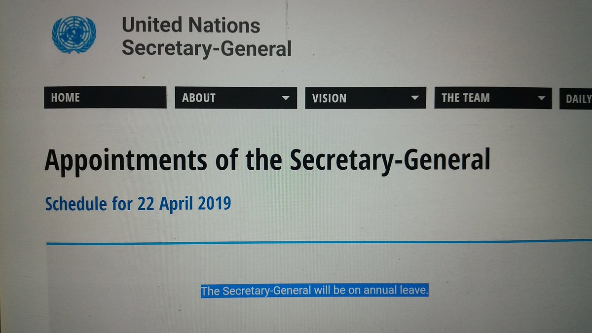 innercitypress's tweet photo. World falling apart, with Haftar on the move in #Libya and Biya killing more people in #Cameroon? This is the time for UN Sec-Gen @AntonioGuterres to go on UNannounced vacation, leaving the lights on in his mansion. Next stop, China for more Belt &amp; Road prai$e? https://t.co/bmNbA3tSw0