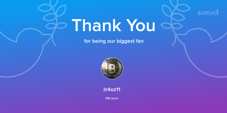 Our biggest fans this week: <a href="/4oz11/">4oz</a>. Thank you! via sumall.com/thankyou?utm_s…