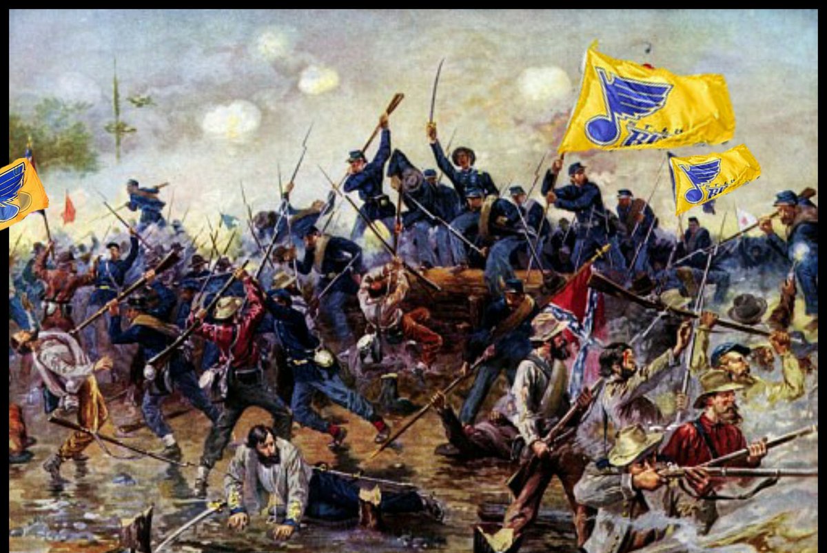 CivilWarBlues's tweet image. This is where we hold them.
This is where we fight.
This is where they die!

Forward!!
#stlblues