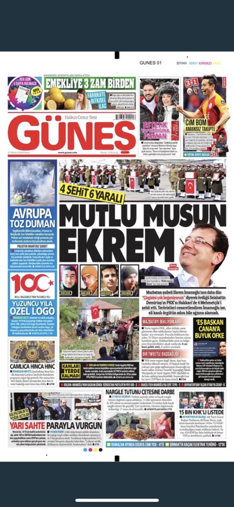 Bu ne arkadaş ! Ne alaka ?Nerden bağladın İmamoğluna ? Neden yapıyorsun bunu mesela ?Dürüst ol boş karalama yapma.kimse inanmıyor zaten .Onun için kimse artık gazete okumuyor haber dinlemiyor.Şu yazdığına çocuk itibar etmez çocuk!Buralara düştük artık seviye yerlerde.