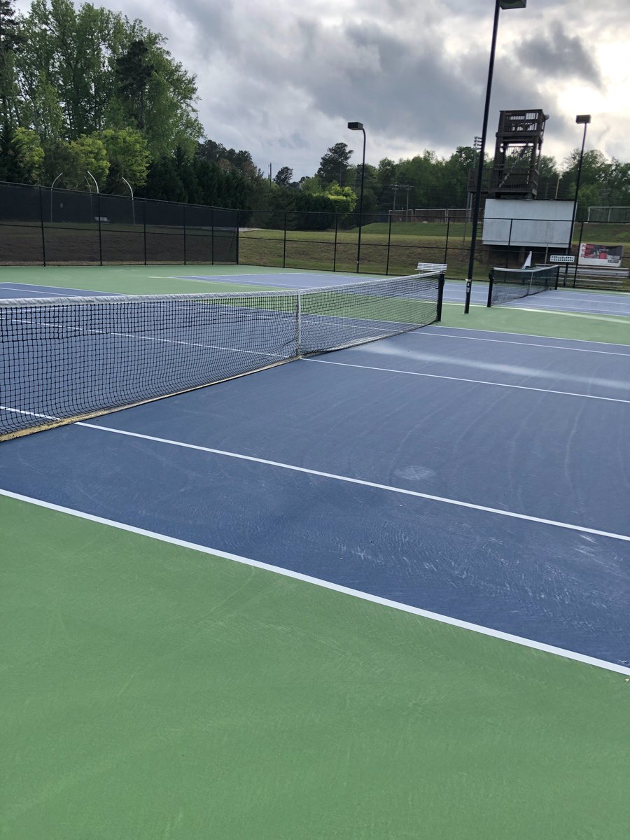 lamberttennis's tweet photo. Thank you to our sponsors, Go Fund Me supporters, @LambertHS ,  @FCSchoolsGA for our beautifully resurfaced courts!  

Come support our Varsity  Girls on Wednesday after school. https://t.co/P1I4OF9BYl
