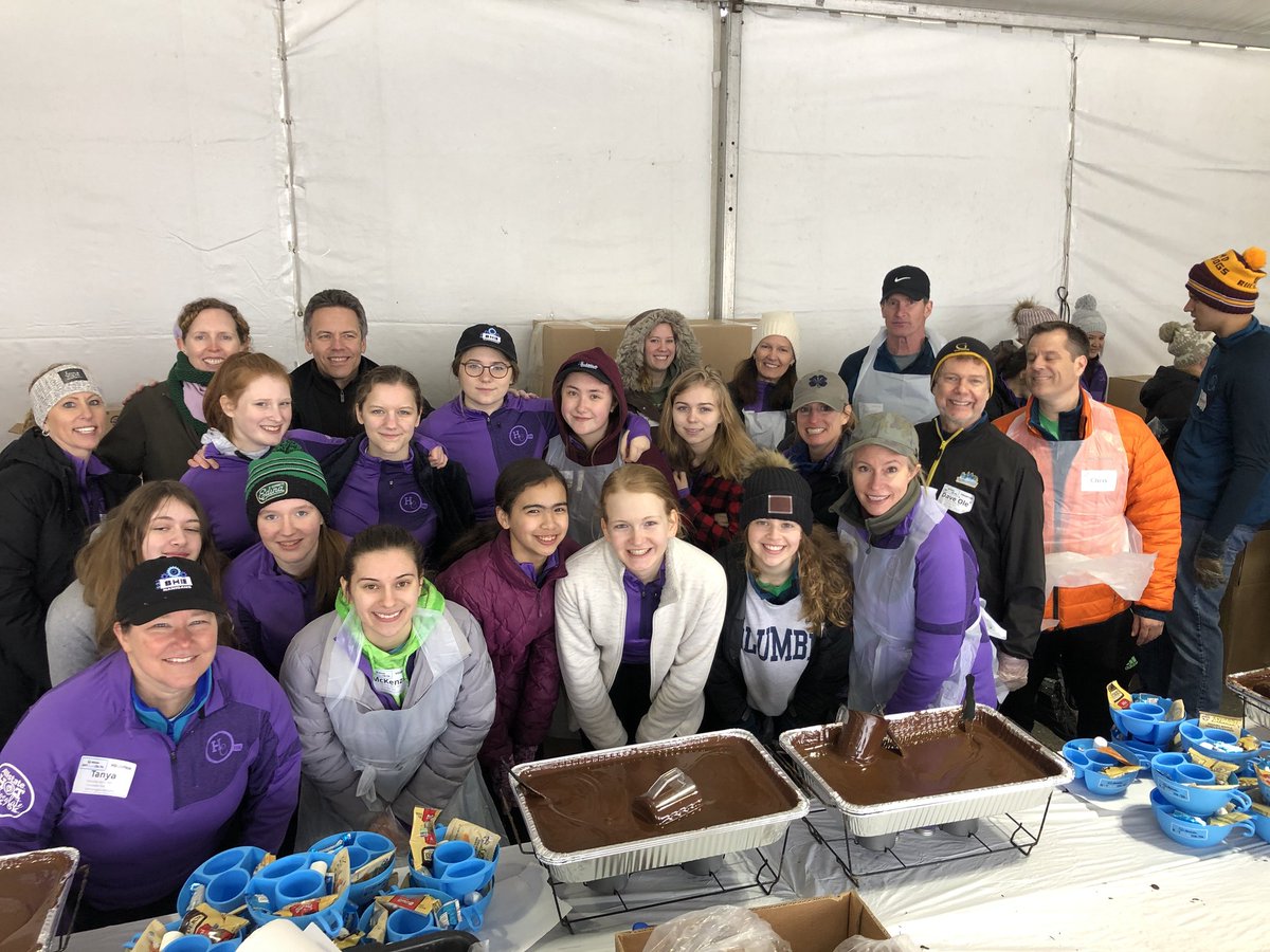 The SHEnanigans volunteered at the Hot Chocolate 5k/15k run last weekend for a fundraiser.  Here's our crew with friends and family, and our co-assembly team from Southdale Family Dentistry. Thanks to everyone, and to @RAMRacing!