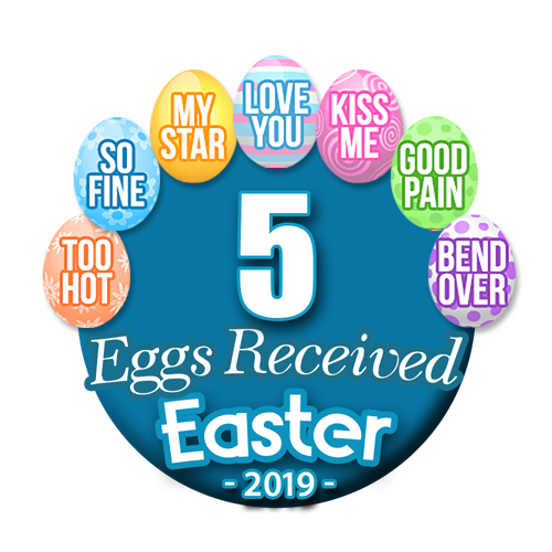 alexginger2016's tweet photo. I really wanted Flirt4Free's 5 Eggs badge, and now I have it! Thank you! https://t.co/QK7NMjX6qD https://t.co/h6wYf7bijZ