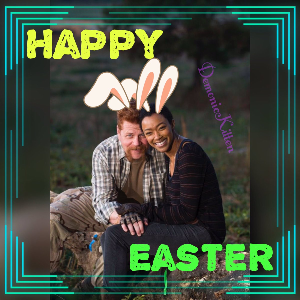 deathisn3ar's tweet photo. #Abrahamford #michaelcudlitz #sashawilliams #sonequamartingreen #happyEaster2019 #happyeaster #bunnyears #cute #funny #TheWalkingDead #twd #amc #edit #meme #myedit #holiday #Holidayweekend @amc @BeyondTWD @TheWalkingDead @Cudlitz @SonequaMG https://t.co/RTdSNfXu10