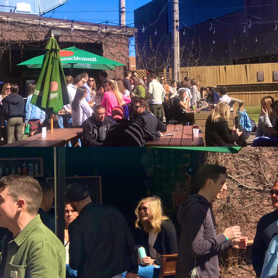 Sun is out, heaters are on, beer is cold. #patioseason 😎🌞🍻