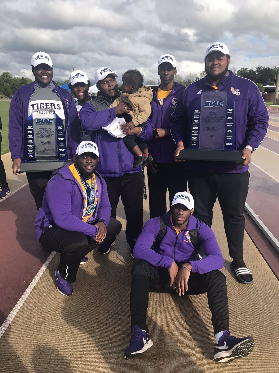 chemamy's tweet photo. 2019 SIAC Conference Men’s Track and Field Team Champions!!!!!! The Benedict women won too!!! https://t.co/0aLyKN58TJ