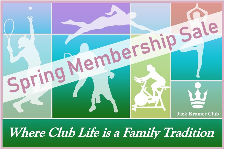 Join as a Family Swim, Individual Swim, or 6 Month Trial Member by Friday, April 26th and Receive a 1 Month Free Extension on your Membership.  
Contact our Club General Manager, Craig Purcell to more information or to schedule a tour:  craigpurcell@jackkramerclub.com