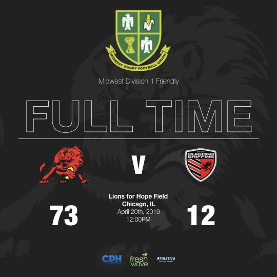 clrfc's tweet photo. #LionsWin A solid weekend for the Lions, as both Men's teams and the High School Boys bring home victories! Congratulations to all 3 teams! #UpTheLions #youthrugby #ChicagoDerby #GrowTheGame https://t.co/Hli1gWkUca
