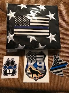 ***GIVEAWAY***

3 x 5 foot embroidered Thin Blue Line Flag and 3 K9 stickers

Rules:

1. Must follow: <a href="/Boxster240/">🐾💙Christine💙🐾</a>, <a href="/Love4PoliceDogs/">Meredith 💙🐾</a> and <a href="/k9sofvalor/">K9s of Valor</a> 
2. Must like this tweet
3. Must RT 

Winner will be chosen after tonight's #LivePD