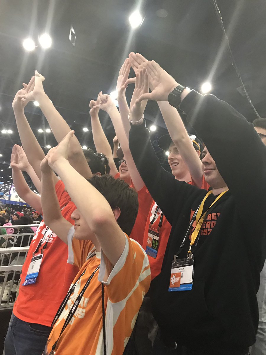frc5892's tweet photo. Congrats Allen Gregory from our friends at @Spectrum3847 for winning the Woodie Flowers award! We appreciate all of your hard work! 💜 #omgrobots https://t.co/peN3jkHytv