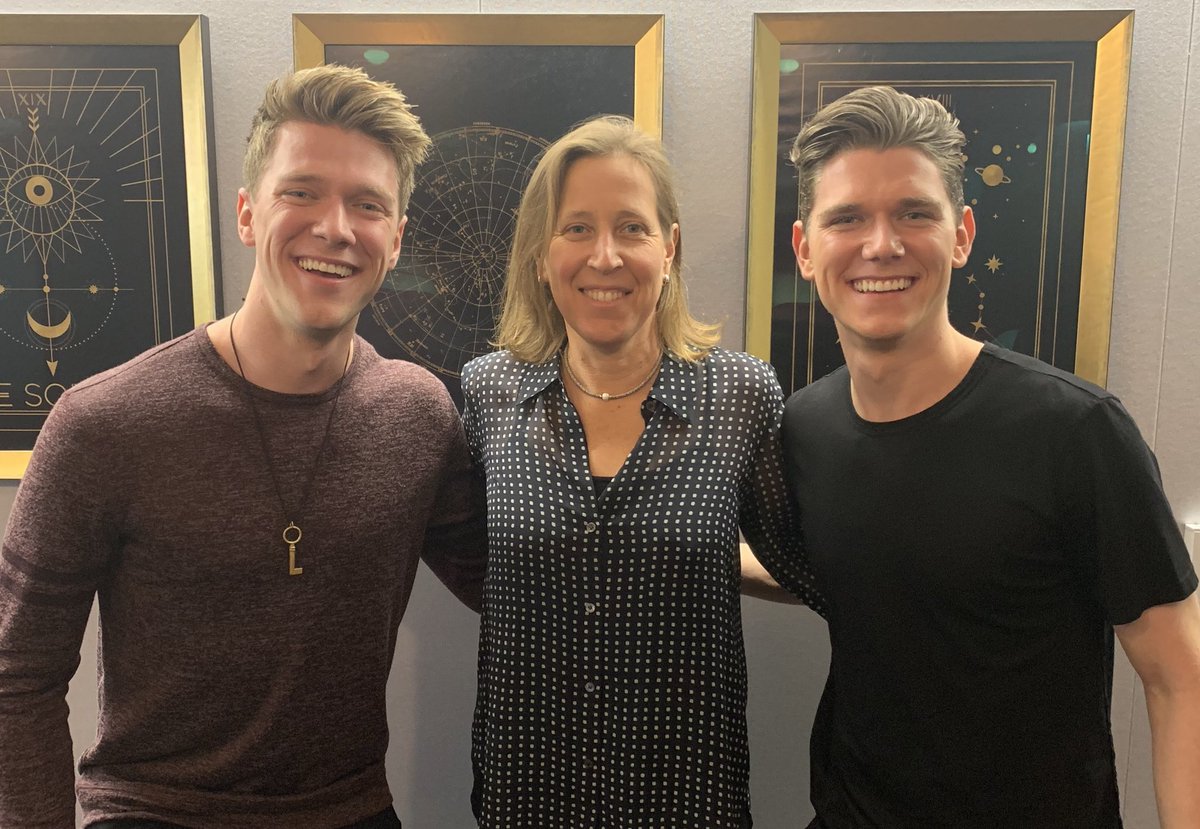 Thank you <a href="/SusanWojcicki/">Susan Wojcicki</a> for taking the time to meet with @devankey &amp; I. Such an insightful conversation and I appreciate everything you are doing to support creators! Couldn’t be more grateful for <a href="/YouTube/">YouTube</a> &amp; I look forward to hearing updates about what we discussed😊