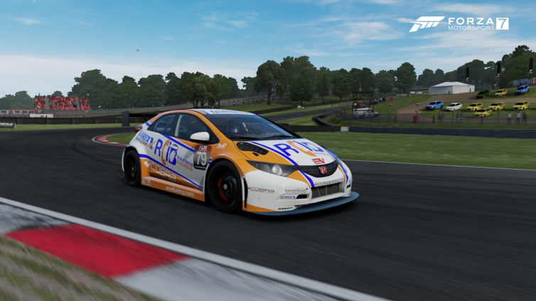 STR_Media's tweet photo. Great night's racing in the @ApexOnForza  touring car meeting at Brands Indy. Rutherford managed to bag three 4th place finishes in lobby D. In his debut with the AmD Tuning Civic https://t.co/aqxobsYVPl