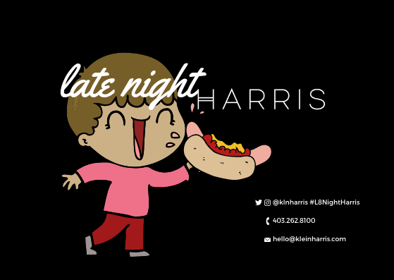 KlnHarris's tweet photo. Out on Stephen Avenue tonight? Stop in for #L8NightHarris to enjoy house smokies and the feature cocktail for $5 each. Starts at 10pm and goes till midnight. #longlivetheweekend https://t.co/N8sAOXELBM