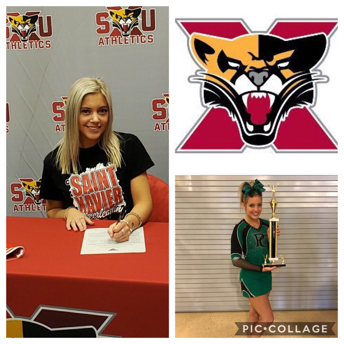 Our Cougar family keeps growing! We are excited to announce @angelle_leigh_ has officially signed to be part of the SXU Cheer Program. Angelle comes to us from Providence Catholic High School. Welcome Angelle! ❤️🐾 #wearesxu #gocougs #sxubound