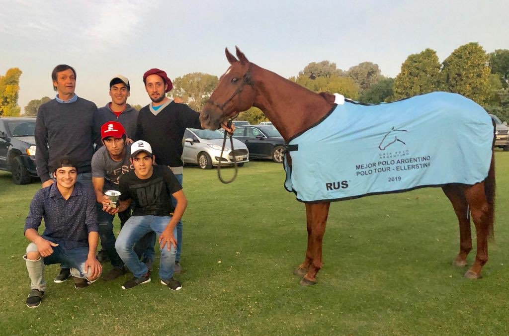 Polo Tour Ellerstina MPA Open Atrevida x Open Cabernet y Simpatica. Criador Ellerstina S.A., jugador Bautista Bayugar, jurados Santiago Ballester y Federico Pasquini.