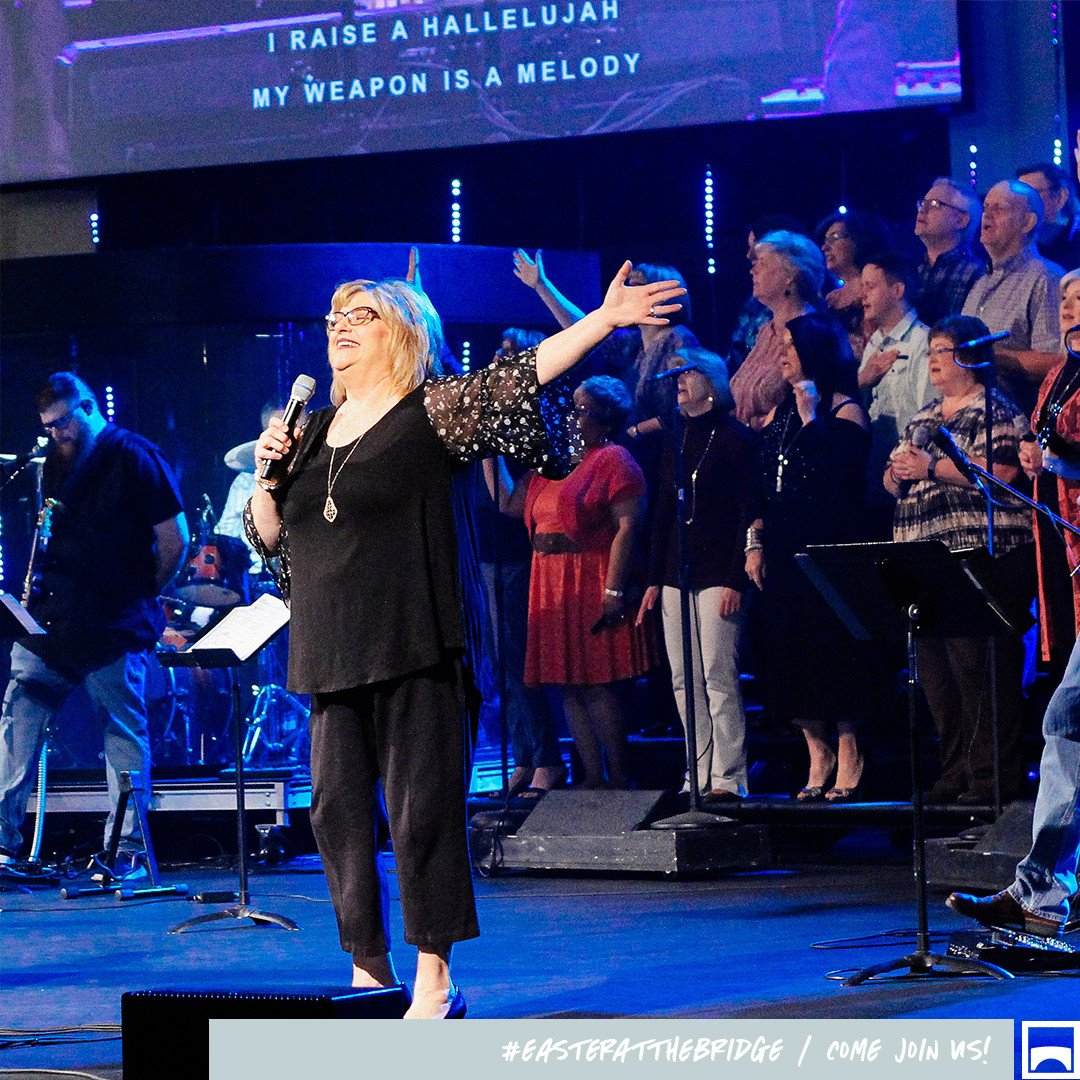 TheBridgeAG's tweet photo. We are so excited to celebrate EASTER AT THE BRIDGE with you tomorrow! Join us at 8:15, 9:30, or 10:50AM to hear Pastor McNabb preach an Easter message about following Jesus' example in going the distance and finishing our race strong! #wearethebridge #EasterAtTheBridge https://t.co/yfjwFS8cst