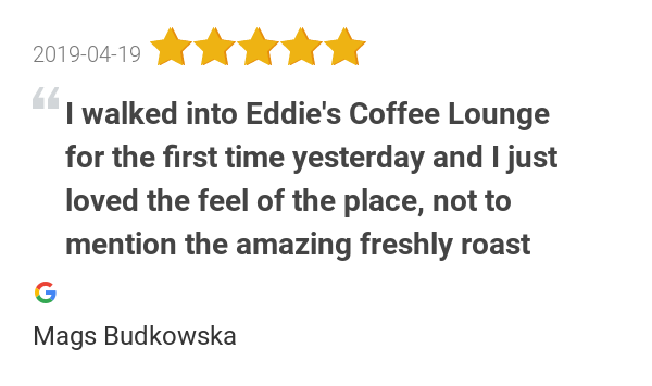 EddiesCoffee's tweet photo. New 5.0-star Review: "I walked into Eddie's Coffee Lounge for the first time yesterday and I just loved the feel... https://t.co/Pi3FkVdlqC