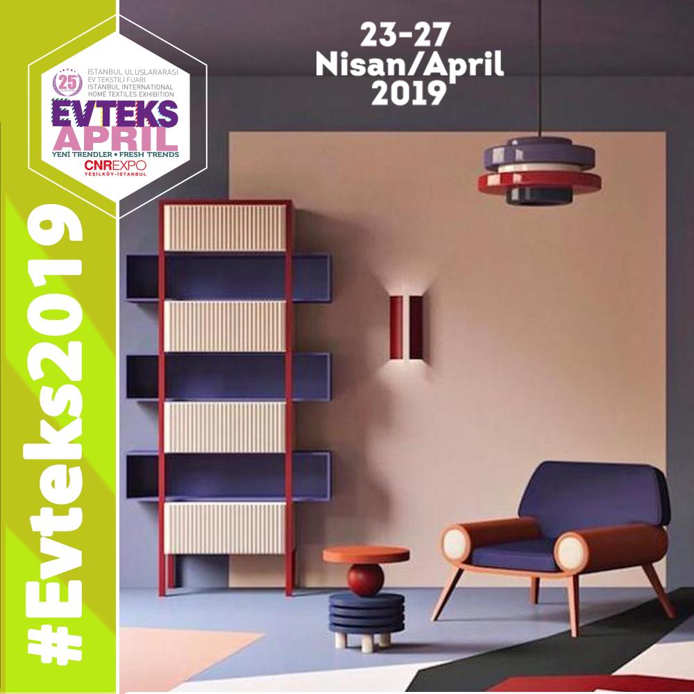 TFFMagazine's tweet photo. 📣EVTEKS 2019 - 25th Istanbul International Home Textiles Exhibition reputed to be one of the world's most significant in its field, will be held between 23-27 April 2019 at CNR Expo - #Istanbul, Turkey @cnrevteks
 #evteks2019 #evtekstil #hometextile #aprileffect #newtrends https://t.co/v2tL5Fs5Z1