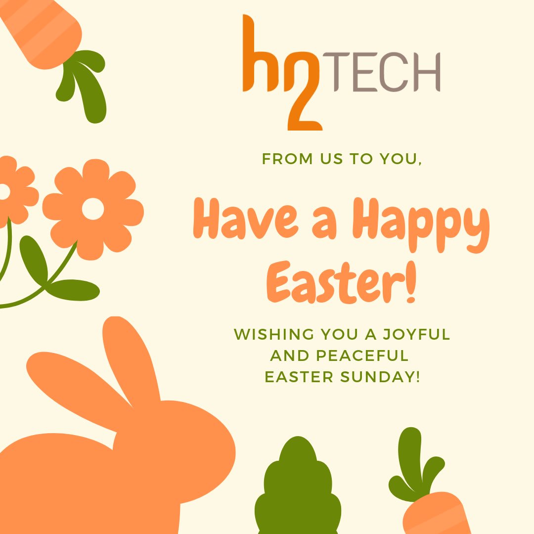 H2Tech's tweet image. Wishing you all a very Happy Easter 🐣🐰 from the team at #H2Tech #Easter2019 #happyeaster2019 #happyeaster