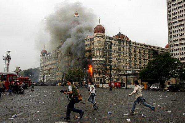 26/11 terrorist attack (died 165 & injured 304) took places at many places,-CST Railway st-Leopold café-Taj hotel-Oberoi hotel-Nariman house10 terrorists were involved – 9 killed & one Ajmal Kasab was captured alive (thanks to brave show by sub inspector Tukaram Omble).