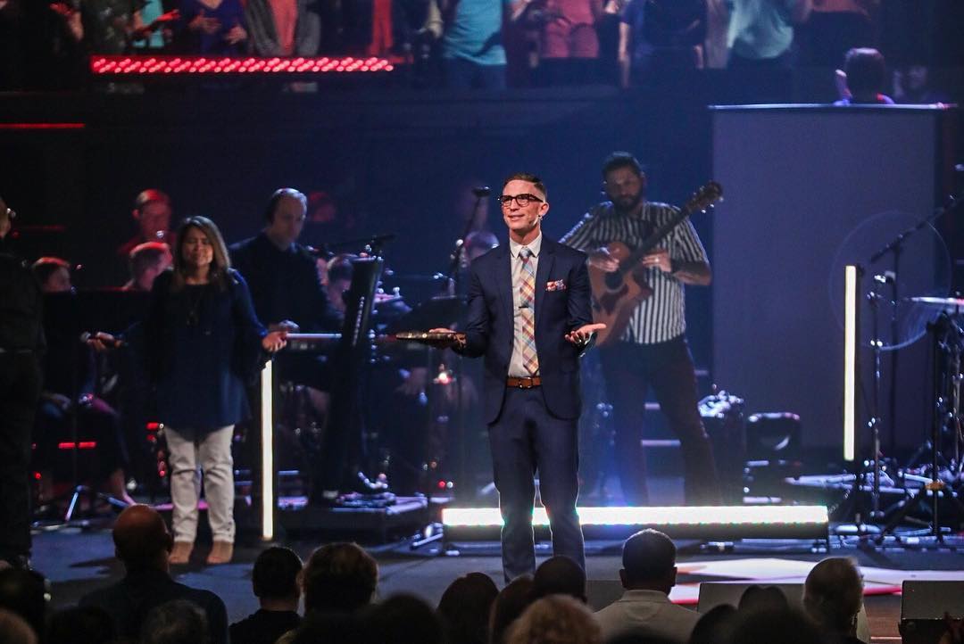 CBCSocial's tweet photo. 🎶 You're the name above all names- worthy of our praise- and my heart will sing, “How great is our God” 🎶 #cbceaster19 https://t.co/MNpoZf7rcw
