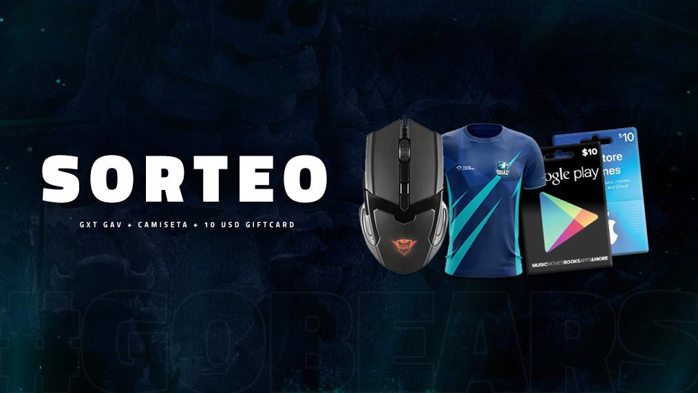 🎉 SORTEO 🎉

¡Soy parte de Quad Gaming y hay que festejar! 

🎁 MOUSE GXT GAV + CAMISETA + GIFTCARD (Google Play / iOS)

👥 FOLLOW @CecyLizardQueen
👥 FOLLOW <a href="/quadgesports/">Quad Gaming</a>
👥 FOLLOW <a href="/TrustGamingLA/">Trust Gaming LATAM</a>
🔄 RETWEET

🗓 Finaliza el 15/05 (Ganadores a anunciar en vivo por Twitch)