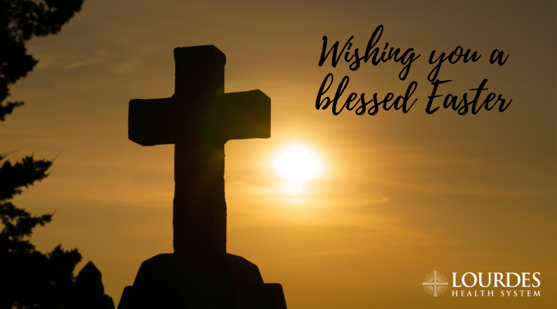 VirtuaWellness's tweet photo. Wishes for a blessed #Easter from our #TeamLourdes family to yours. https://t.co/cdZc60JzBB