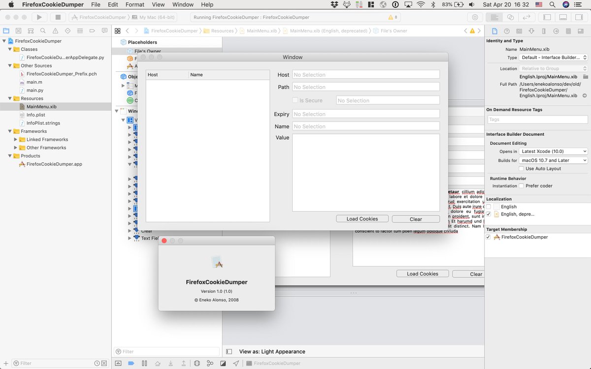 eneko's tweet photo. Back in 2007, Xcode did support Cocoa projects in Python and Ruby. Does anyone remember when support for RubyCocoa and Python was dropped? #Xcode #python #ruby #cocoa #RubyCocoa https://t.co/WYPBhnNtLC