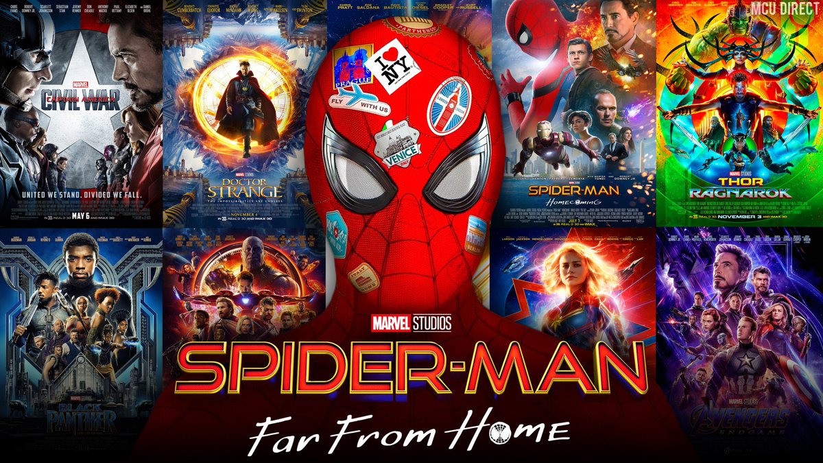 #SpiderManFarFromHome will be the final installment of Phase Three of the Marvel Cinematic Universe, per <a href="/MarvelStudios/">Marvel Studios</a> president Kevin Feige! bit.ly/2UuCJqd