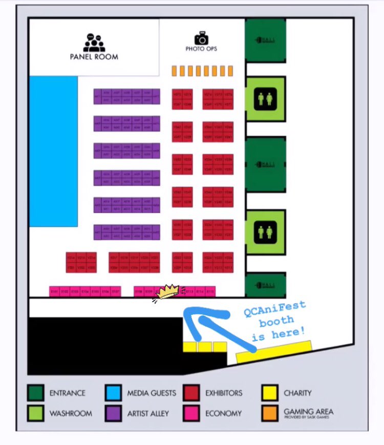 QcAnifest's tweet photo. Sask Expo is two weeks away and we’ll be there! Our table is E11 so come check us out and get a pin!

#qcanifest #yqrevents #reginalocal https://t.co/R5q4X2qcFn
