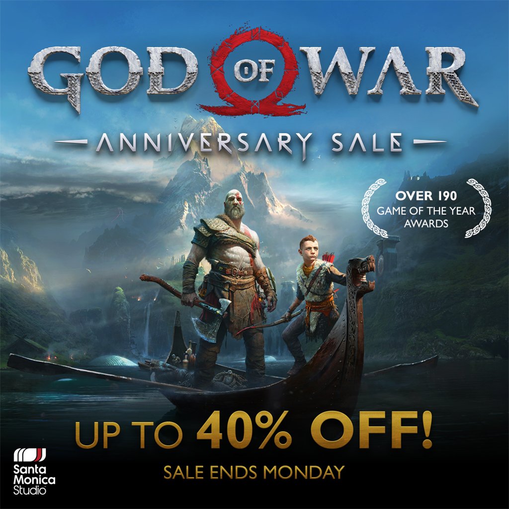 PlayStation on Twitter: "A legendary deal for a legendary game 🏆 God of War is $23.99 anniversary weekend. Plus save on: Ω God of War III Remastered (PS4): $13.99 Ω God