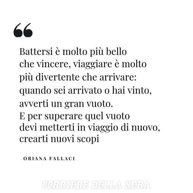 Corriere della Sera on X: Buongiorno dalla redazione del Corriere ☀️ Oggi  vi proponiamo questa riflessione di Oriana Fallaci, tratta dal libro  Lettera a un bambino mai nato 👉 @corriere    /