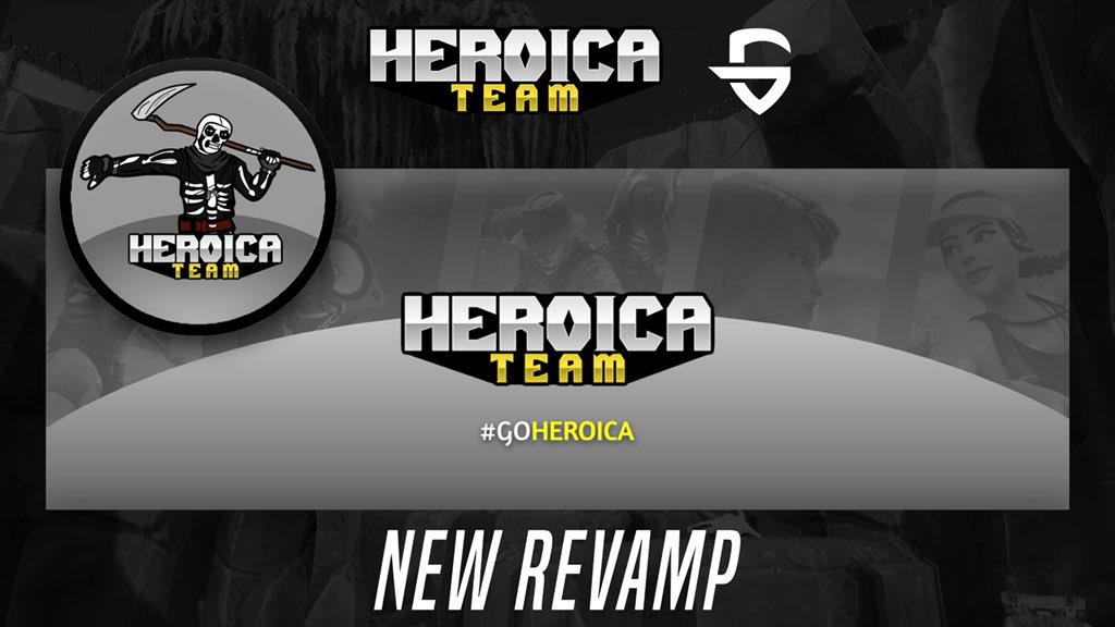 Renovación de Team Heroica • Les traemos el nuevo equipo competitivo de Fortnite y además con muchas noticias que se van a ir enterando a lo largo de los días! • Por ahora les presentamos los nuevos diseños del equipo que nos hizo el nuevo diseñador @Gezzuz_