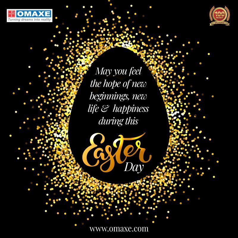 May your Easter be filled with Lord's choicest Blessings.

#Omaxe  #OmaxeLtd #OmaxeLimited #Easter2019