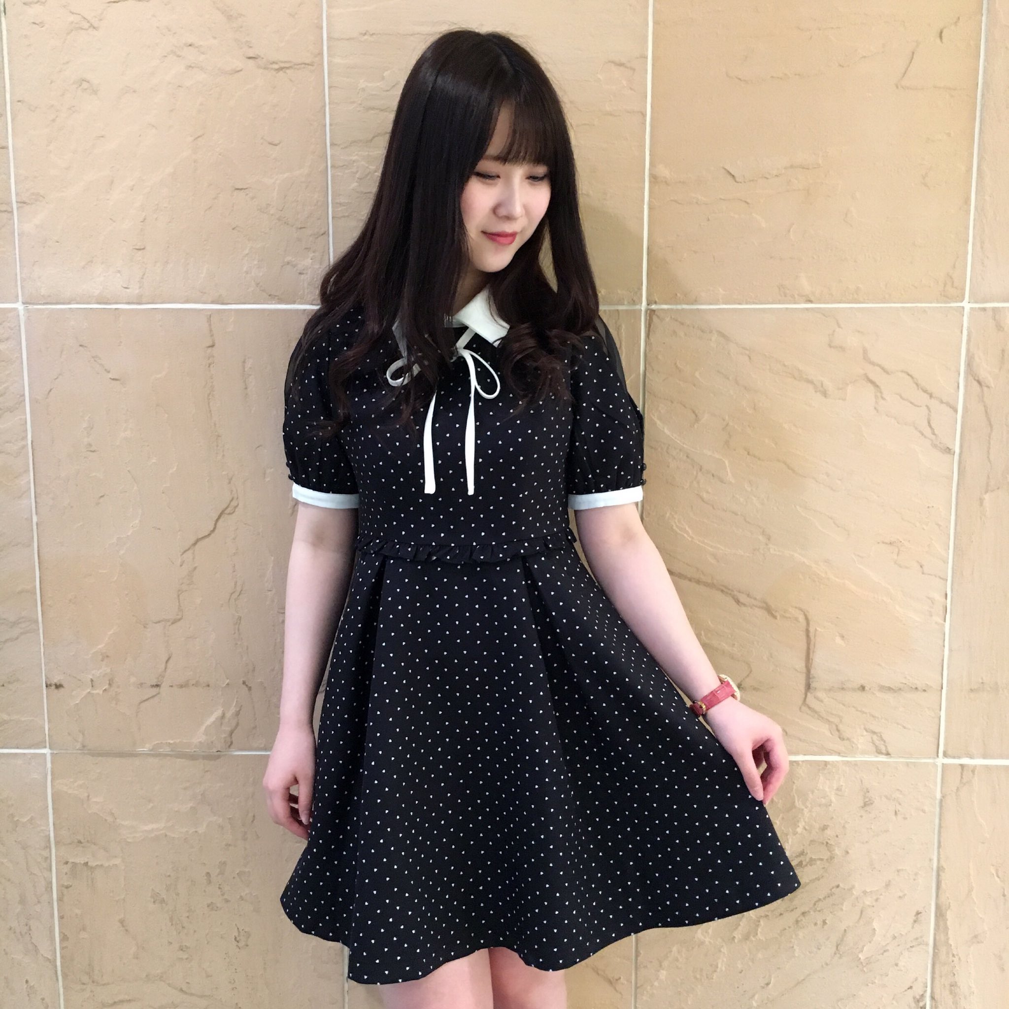 Rojita Twitter Da New Arrival ハートプリント半袖ワンピース 7 900 Tax ピンク ブラック 人気の ワンピースが半袖になりました ハートドットが可愛いらしさを演出してくれます Rojita ロジータ T Co Kspxp3ripm Twitter