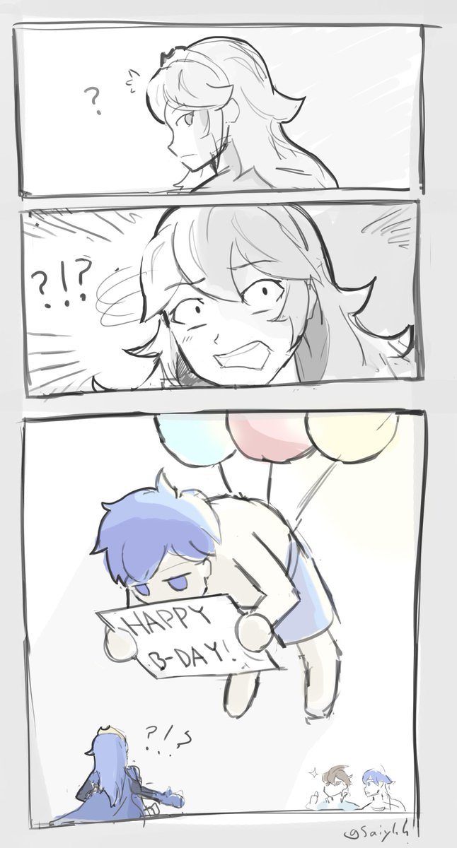 Completely forgot it's Lucina's birthday, here's a really late comic! 