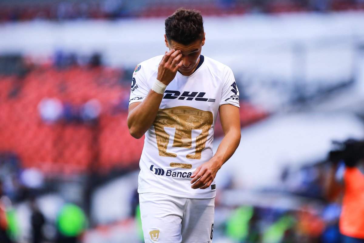 Kevin Escamilla se fue expulsado por Pumas en el primer tiempo del partido