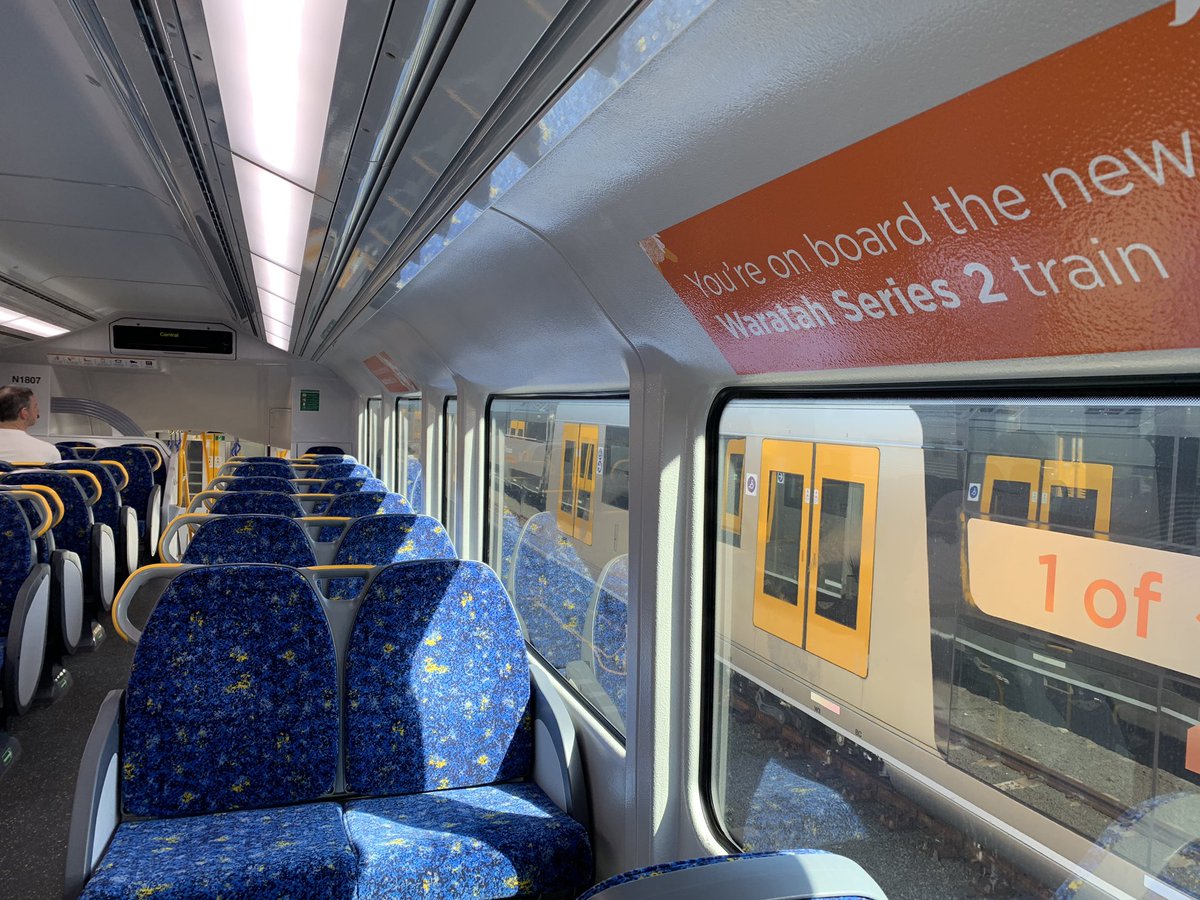 oberonsghost's tweet photo. Shiny new Waratah train! #showghost https://t.co/toKvSHuruA