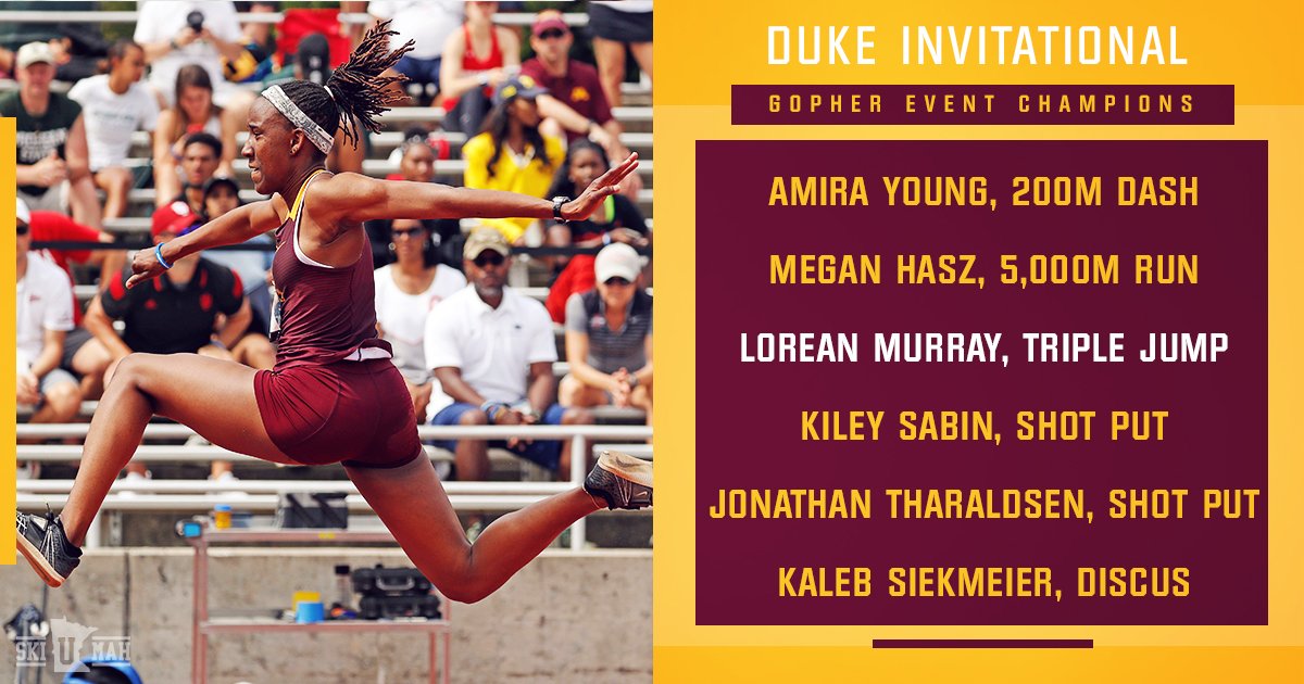 GopherCCTF's tweet photo. It was a successful day in Durham for the #Gophers as the Maroon & Gold picked up six titles at the #DukeInvite.
Recap: https://t.co/NPAmSYUE4f https://t.co/MGoVM7yxkw